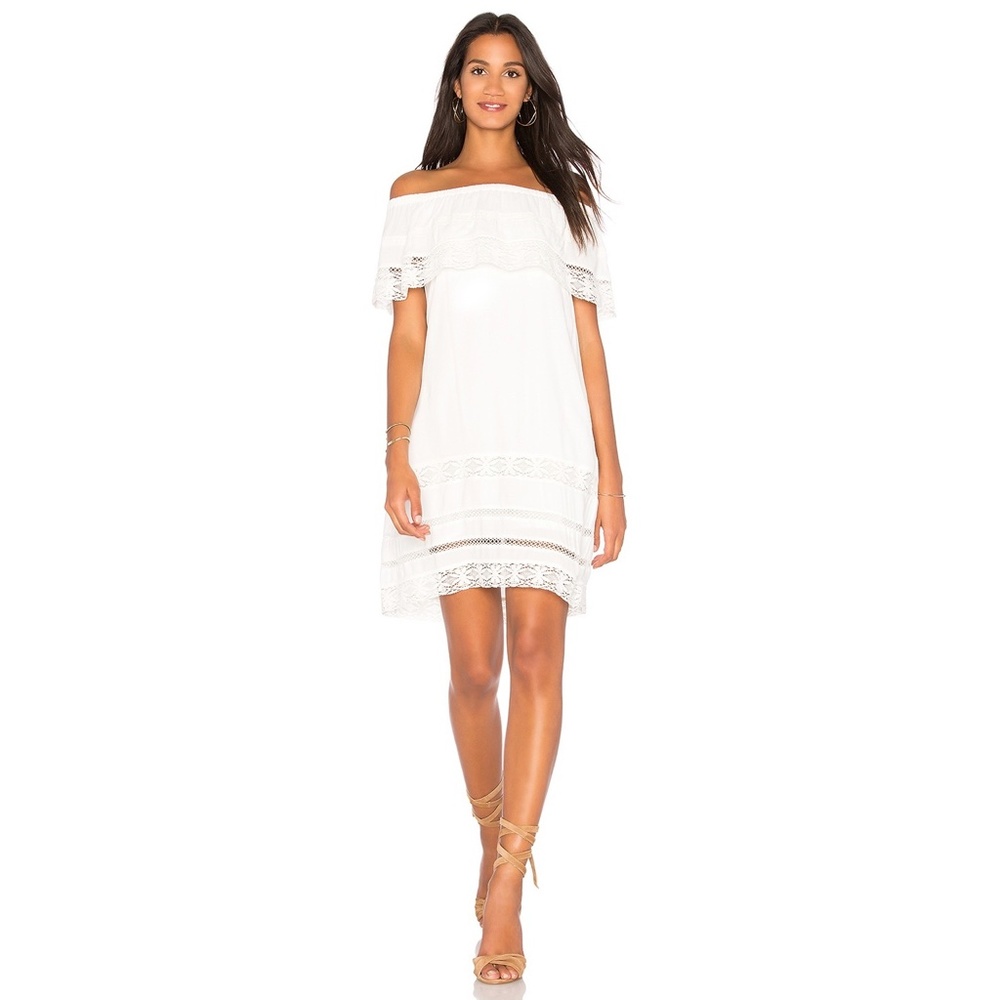 NWT Sanctuary Lacey Off the Shoulder White Dress S